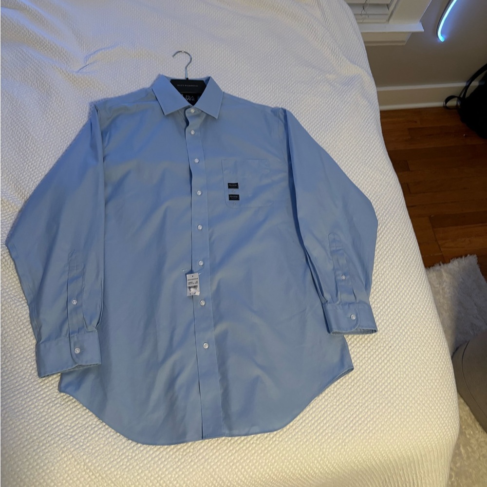 16/5 32/33 fitted Jos A Bank slim fit dress shirt.
